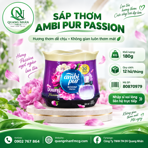 Sáp thơm ambi pur hương DOWNY huyền bí cục 180g x 12 cục