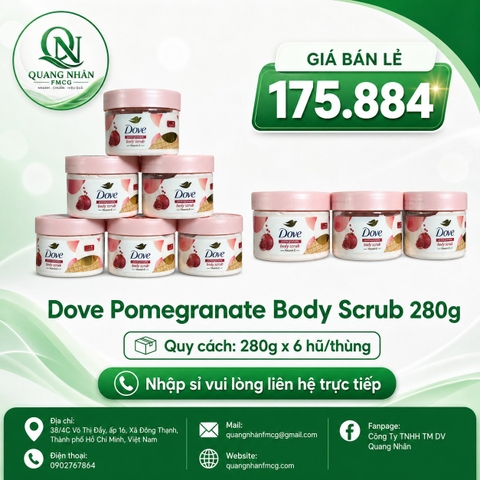 DOVE tẩy tế bào da chết hương lựu đỏ 280g