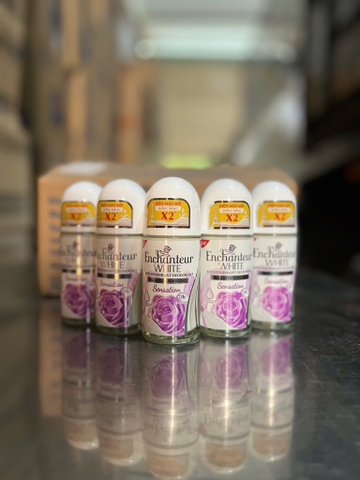 LĂN KHỬ MÙI ENCHANTEUR SENSATION 50ML x 24 CHAI ( TÍM )