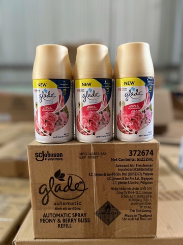 GLADE chai xit tdong mau don & dau 252ml