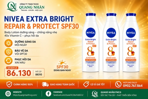 88310 SỮA DƯỠNG THỂ DƯỠNG TRẮNG DA BAN NGÀY PHỤC HỒI CHỐNG NẮNG 200ML ( CAM ) x 24 CHAI