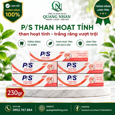 Kem đánh răng p/s muối hồng & hoa cúc 230g