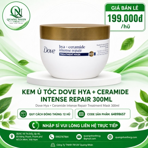 Kem ủ tóc DOVE phục hồi hư tổn 300ml