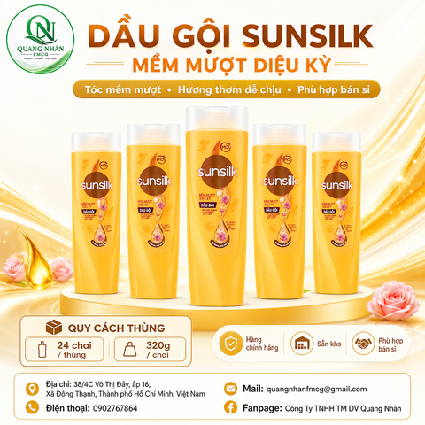 Dầu gội SUNSILK mềm mượt diệu kì 320g