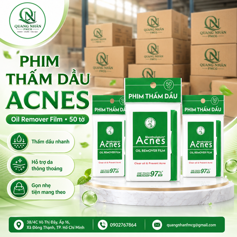Phim thấm dầu ACNES oil remover film 50 tờ