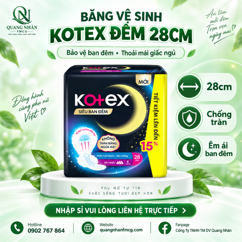 Băng vệ sinh KOTEX đêm - 28cm