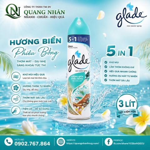 XỊT PHÒNG GLADE - H.BIEN PHIEU BONG 280ML x 12 chai