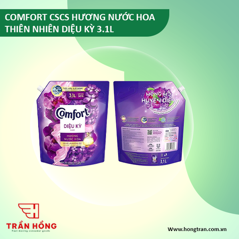 Nước xả vải COMFORT huong nuoc hoa thiên nhiên diệu kỳ 3.1l
