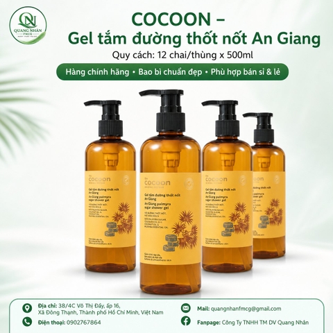COCOON gel tắm đường thốt nốt an giang 500ml