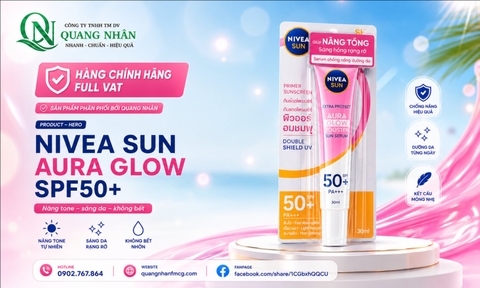 Serum chống nắng NIVEA sun sáng da nâng tone SPF50 PA+++ (30ml)