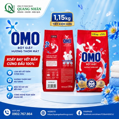 Bột giặt OMO công nghệ xanh 1.15kg