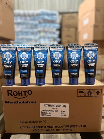 Kem rửa mặt OXY perfect wash 100g (xanh dương)