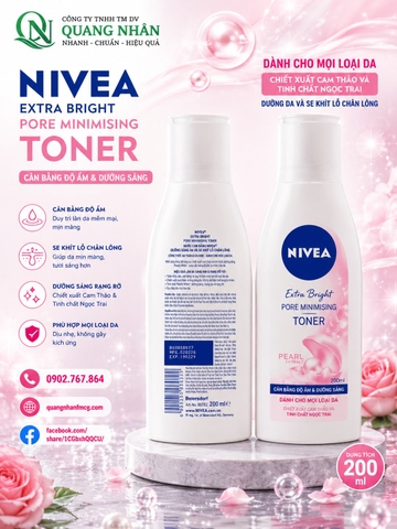 86720 NƯỚC HOA HỒNG NIVEA 200ML x 12 CHAI