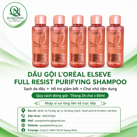 Dầu gội L'OREAL PARIS full resist purifying 80ml
