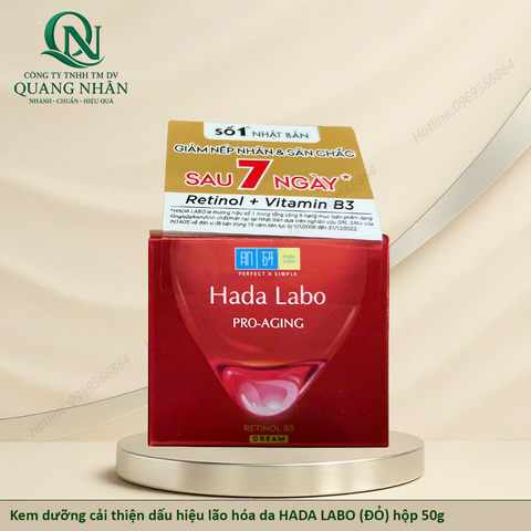 Kem dưỡng cải thiện dấu hiệu lão hóa da HADA LABO (ĐỎ) hộp 50g