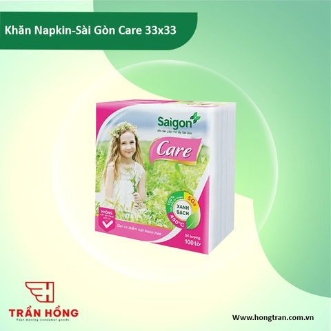 Khăn napkin-sài gòn care 33x33 / 48 goi