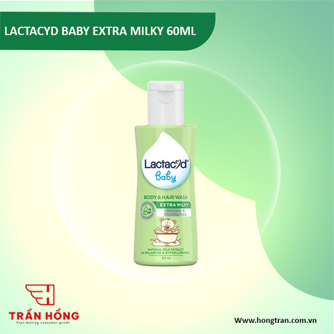 LACTACYD BABY EXTRA MILKY 60ML X 48 CHAI