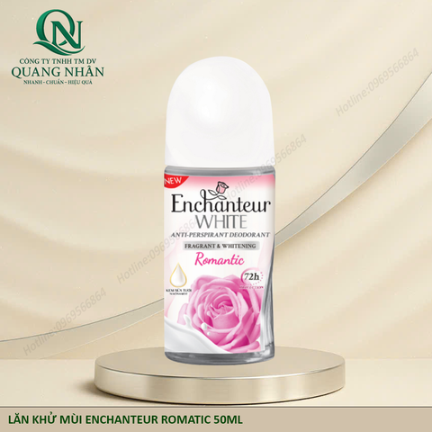 LĂN KHỬ MÙI ENCHANTEUR ROMATIC 50ML x 24 CHAI ( HỒNG )