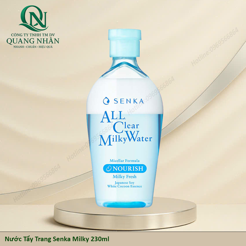 Nước Tẩy Trang Senka Milky 230ml x 36 chai ( xanh dương )