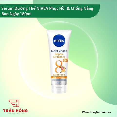 88314 Serum Dưỡng Thể NIVEA Phục Hồi & Chống Nắng Ban Ngày 180ml x 24 chai