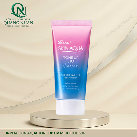 SUNPLAY Skin Aqua tone up uv milk blue 50g x 28 tuýp + aqua 15gr