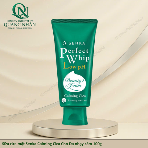 Sữa rửa mặt Senka Calming Cica Cho Da nhạy cảm  100g x 36 tuýp ( XANH ĐẬM )