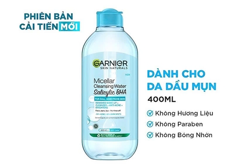 NƯỚC TẨY TRANG GARNIER XANH DƯƠNG 400Ml x 6 chai
