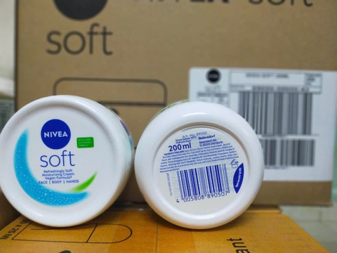 89050 - Kem Dưỡng Mềm Da Nivea Soft Crème (200 Ml) x 24 chai
