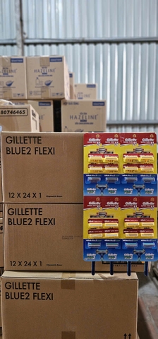Dao cạo GILLETTE blue2 flexi 12x24(vỉ 2 màu) - ảnh 2