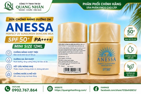 Kem chống nắng anessa SPF50+ 12ml * 10 chai / lố