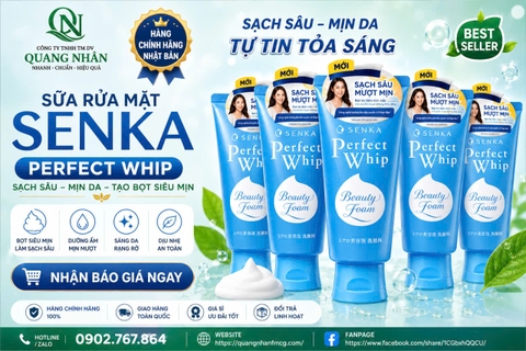 Sữa rửa mặt Senka PERFECT WHIP A 120g x 48 tuýp ( XANH DƯƠNG )