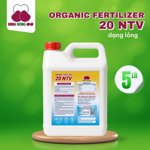Phân bón hữu cơ Organic Fertilizer 20 NTV – can 5 lít – dạng nước