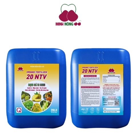 Phân bón hữu cơ Organic Fertilizer 20 NTV – can 20 lít – dạng nước