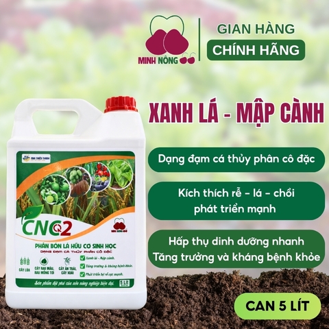 Phân bón lá hữu cơ sinh học - Dịch đạm cá cô đặc CNC2 - can 5 lít - dạng nước