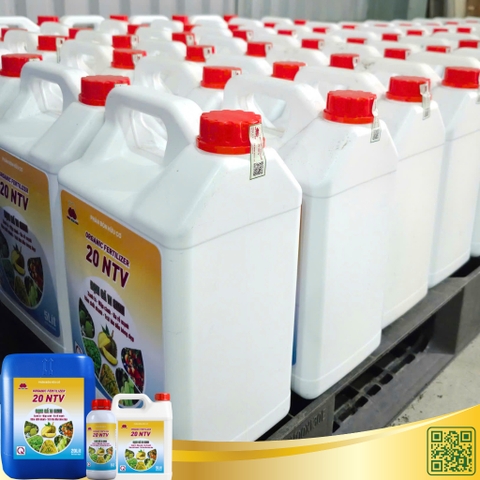 Phân bón hữu cơ Organic Fertilizer 20 NTV – can 5 lít – dạng nước
