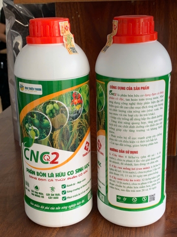 Phân bón lá hữu cơ sinh học - Dịch đạm cá cô đặc CNC2 - chai 1 lít - dạng nước