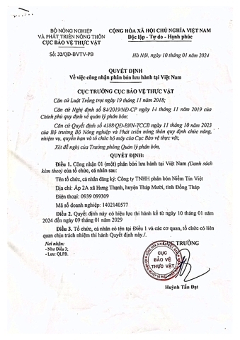 Phân bón hữu cơ Organic Fertilizer 20 NTV – can 20 lít – dạng nước