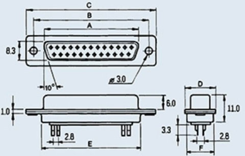 DB-37M 37pin вилка на кабель