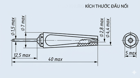 Ш1.6 штепсель (красный)