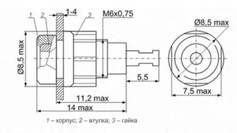 Г1.6 гнездо (белый)
