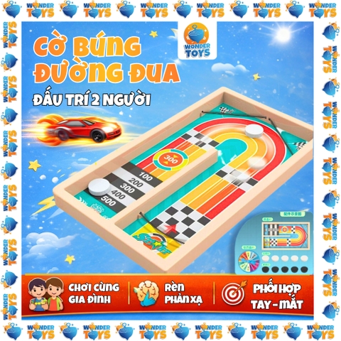 Cờ Búng Đối Kháng Sân Đua- Game Trí Tuệ Đường đua cờ búng– vừa chơi vừa tính điểm, WonderToysVN