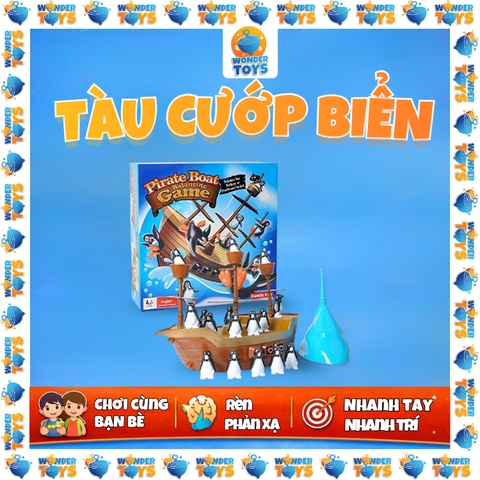 Trò Chơi Cân Bằng Thử Thách Cướp Biển Tàu Thuyền Đồ Chơi Cho Trẻ Em Tiệc Gia Đình Sinh Nhật