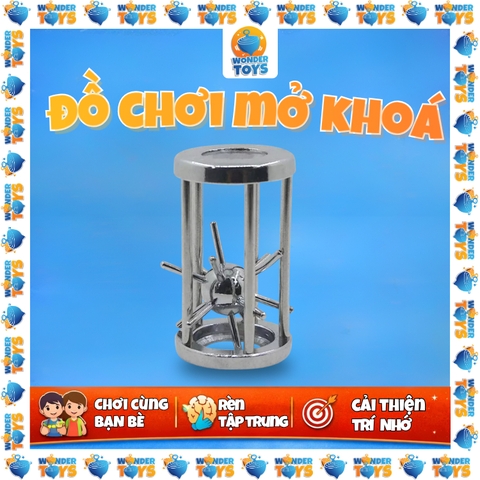Đồ Chơi Giải Đố Mở Khóa Không Gian Lồng Sắt Nhím Gai Size Lớn Thử Thách IQ