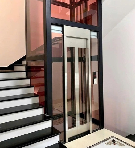 Thang máy vách kính - Mẫu 1