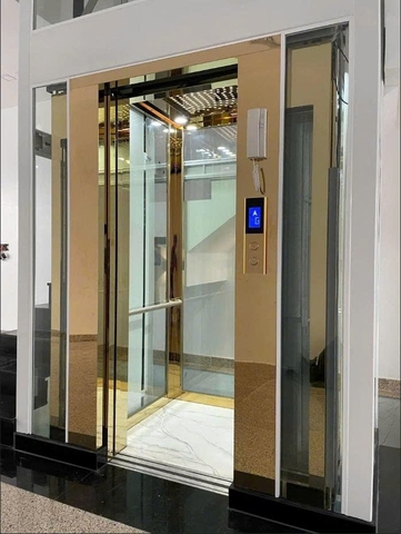 Thang máy vách kính - Mẫu 4