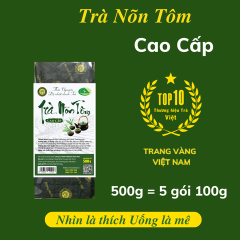 Trà Nõn Tôm Cao Cấp túi 500g ( 5 gói 100g)