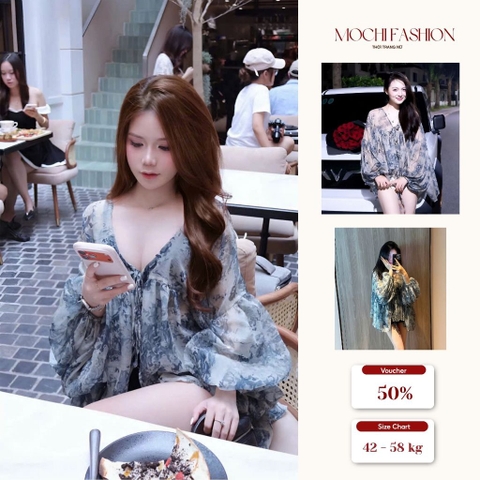 Áo kiểu nữ form babydoll bồng bềnh, áo nữ xinh xắn bồng xoè tiểu thư sang chảnh