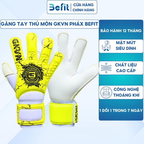 Găng thủ môn GKVN Phá siêu dính chất lượng cao, Găng bắt bóng cao cấp độ bền vượt trội, Găng chụp bóng chính hãng