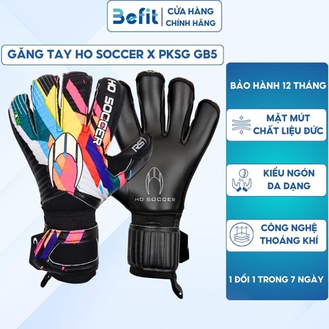 Găng Tay Thủ Môn HO SOCCERX PKSG GB5 siêu dính mặt mút Đức, găng bắt bóng chất lượng cao siêu bền vải thoáng khí