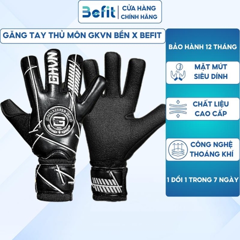 Găng tay thủ môn GKVN Bền chính hãng có xương tháo rời linh động, Găng tay bắt bóng có xương cao cấp độ bền vượt trội